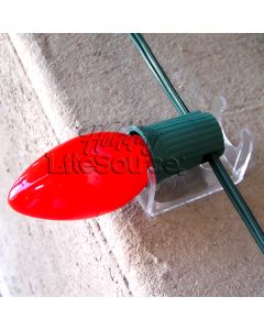 Combo C Clip; Christmas Light Flat Surface Clip, 2000 Count