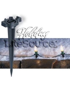 5 1/2&quot; Black Universal Light Stake
