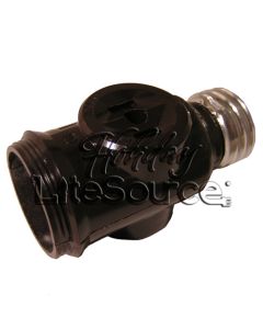 Lamp Holder Adapter, No Chain, Brown