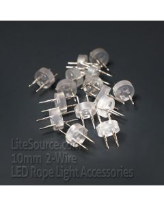 10mm 2 Wire Splice Connector Wafer Connector with Barbed Pins