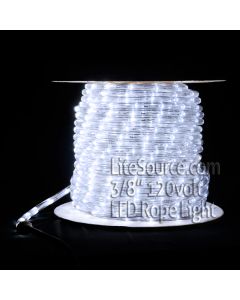 White LED Rope Light - 3/8 inch 120v
