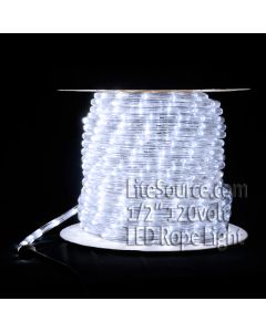 White LED Rope Light - 1/2 inch 120v