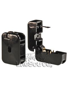 Black 10-Amp Quick -On In-Line Outlet