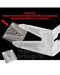 Parapet Clip Flat Surface Adapter; Use With Shingle Tab, 2000 Count