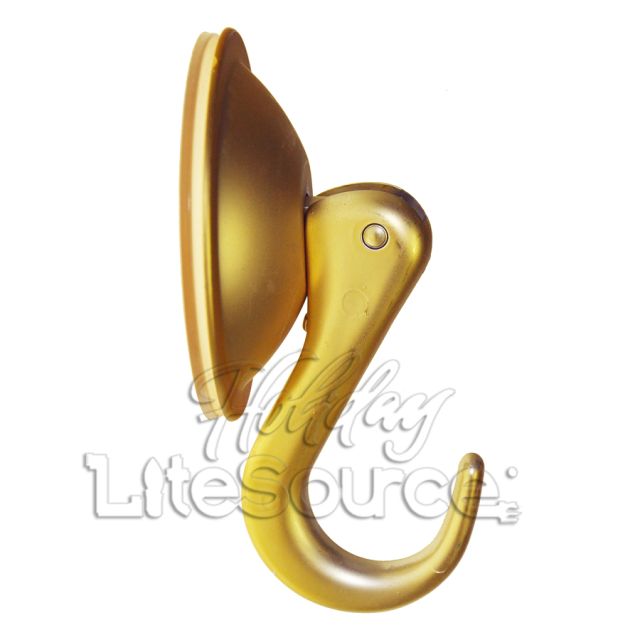 Small Gold Suction Clamp Hanger - Holds Up to 5 lbs.