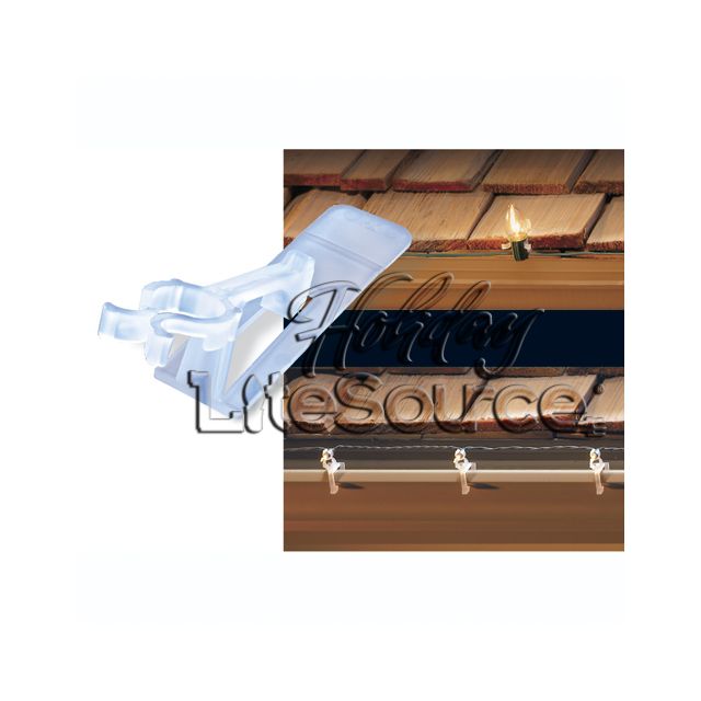All In One Clip: Christmas Light Shingle Gutter Clip, 500 Count