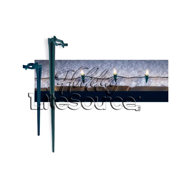 15&quot; Green All In One Light Stake