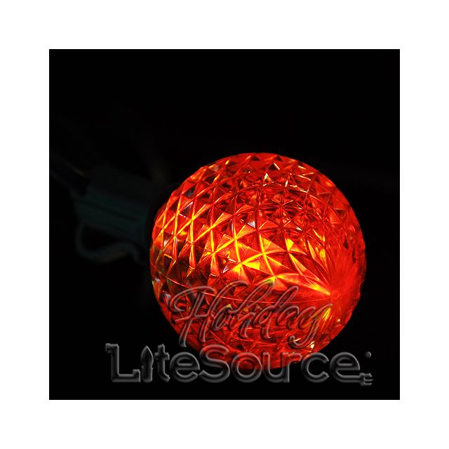 Orange LED Replacement Bulbs G50 Intermediate Style