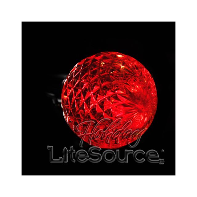 Red LED Replacement Bulbs G50 Intermediate Style
