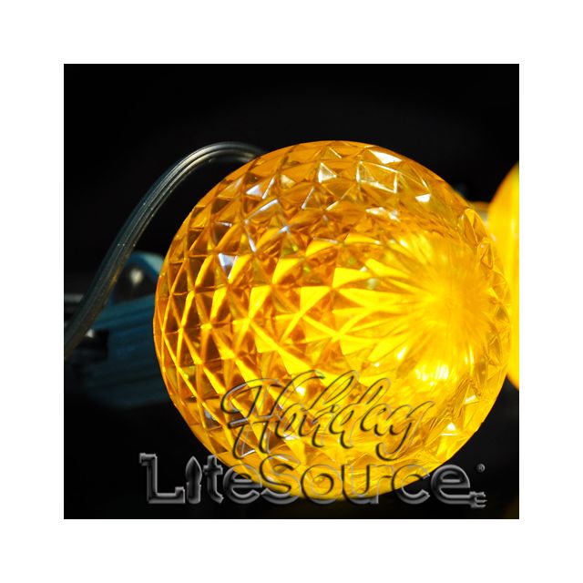 Yellow LED Replacement Bulbs G50 Intermediate Style