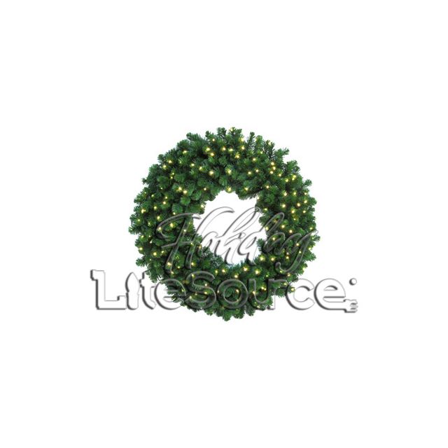 24&quot; Prelit LED Deluxe Oregon Fir Christmas Wreath