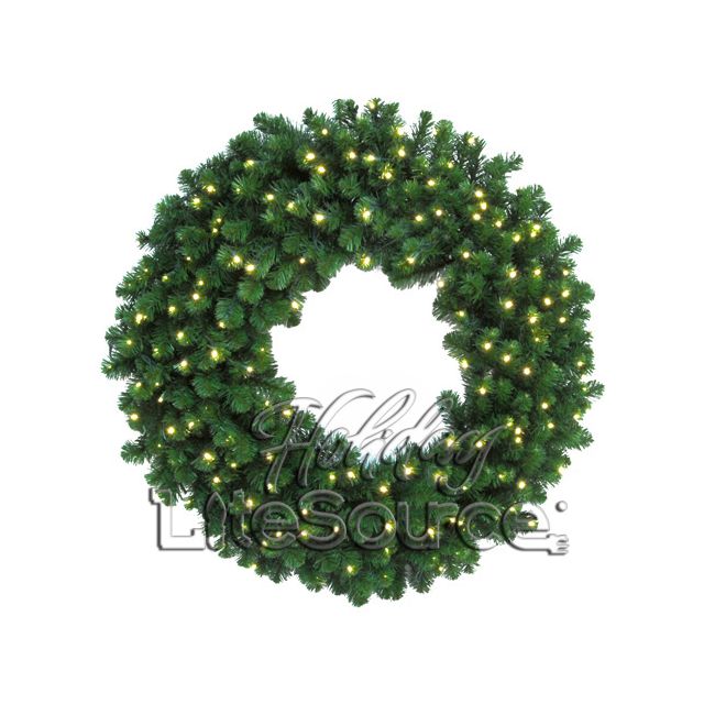 72&quot; Prelit LED Deluxe Oregon Fir Christmas Wreath