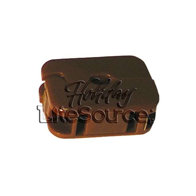 Brown 10-Amp Quick -On In-Line Outlet