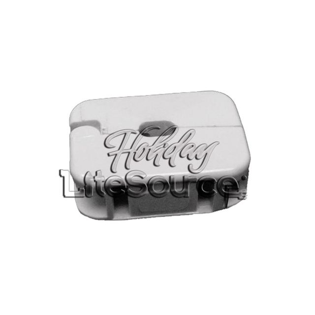 White 10-Amp Quick -On In-Line Outlet