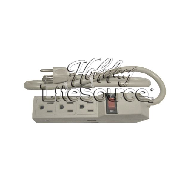6-Outlet Safety Power Strip, White