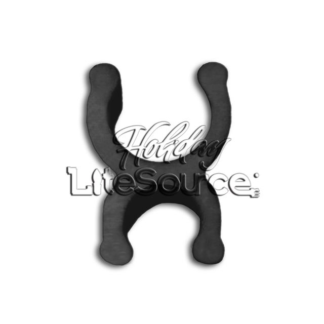 Black 1/4&quot; Mini Light Heavy Duty Sculpture Clips for Wire Frames