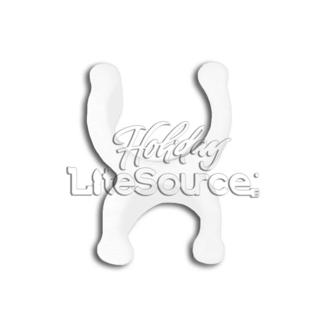White 1/4&quot; Mini Light Sculpture Clips for Wire Frames