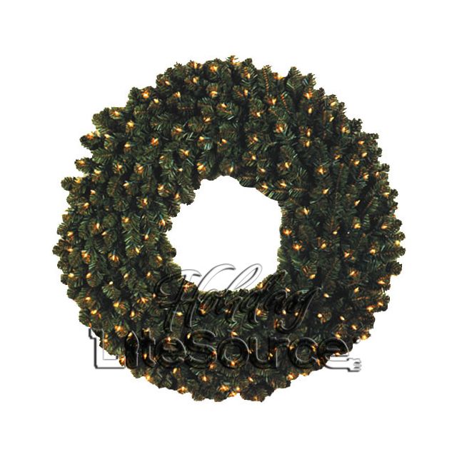 Incandescent 72" Prelit Deluxe Oregon Fir Christmas Wreath