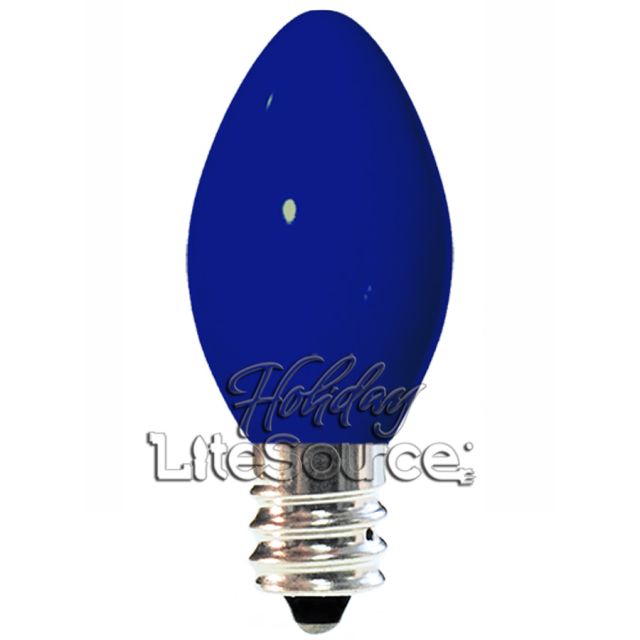 Blue Replacement Bulbs  C7 Candelabra Ceramic Style