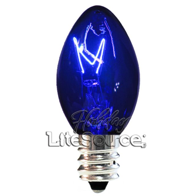 Blue Twinkle Replacement Bulbs C7 Candelabra Style