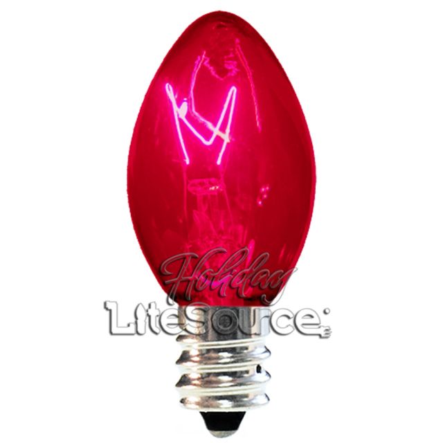 Pink Twinkle Replacement Bulbs C7 Candelabra Style