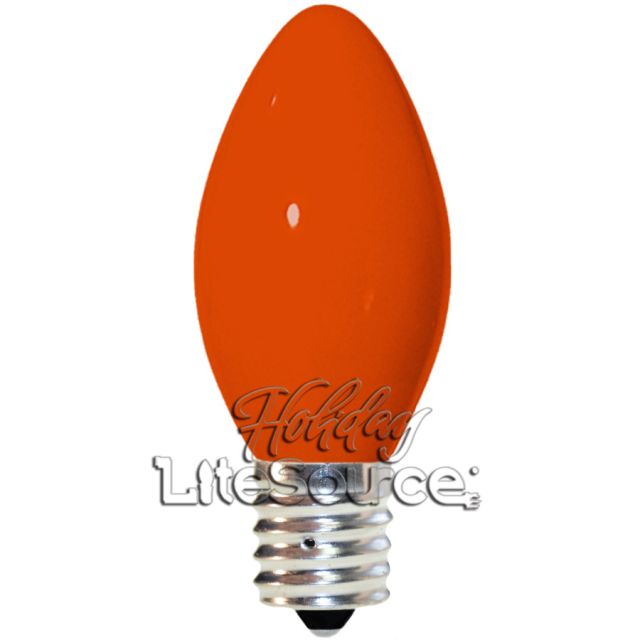 Orange Replacement Bulbs C9 Traditional Ceramic Style
