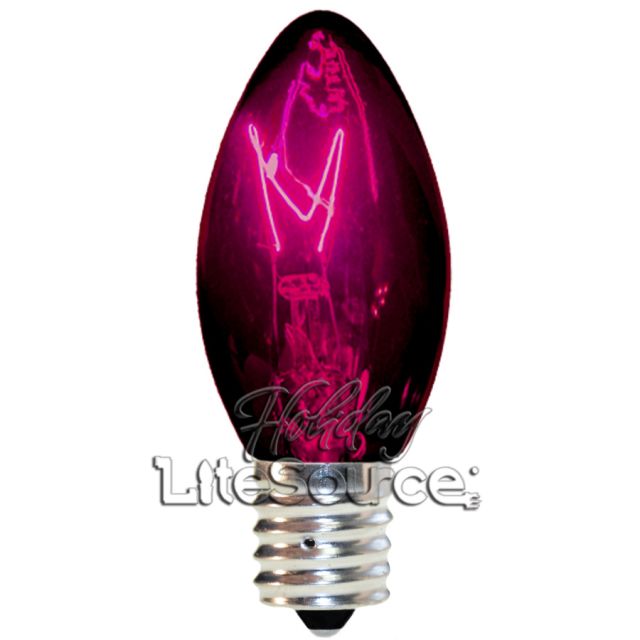 Dark Purple Replacement Bulb C9 Intermediate Triple Dip Style