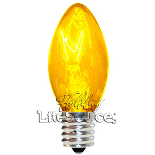 Dark Yellow Replacement Bulb C9 Intermediate Triple Dip Style