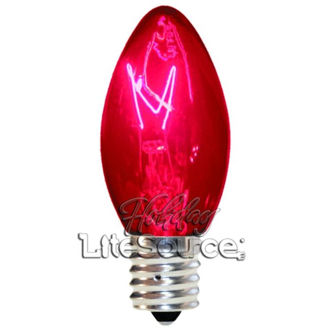 Pink Twinkle Replacement Bulbs C9 Intermediate Style