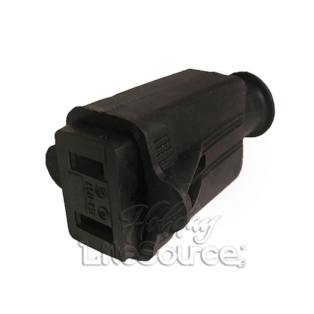 Female Rubber Plug Black SPT-1