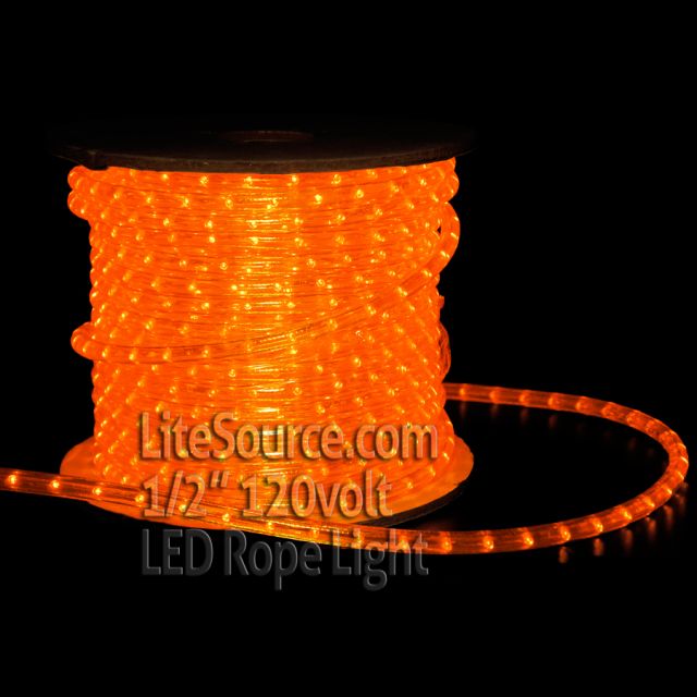 Orange LED Rope Light - 1/2 inch 12v