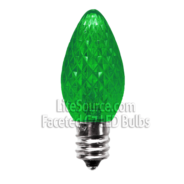 Green SMD LED Replacement Bulbs C7 Candelabra Style