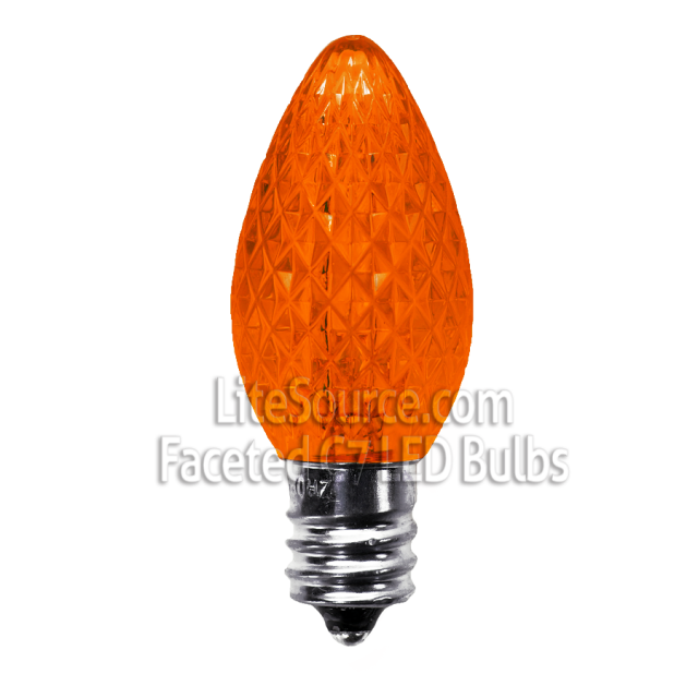 Orange SMD LED Replacement Bulbs C7 Candelabra Style