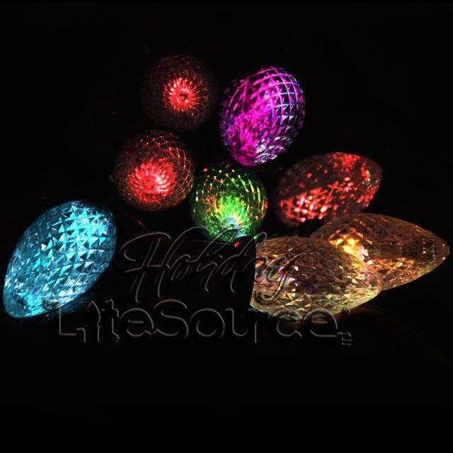 Slow Color Changing LED Replacement Bulbs C7 Candelabra Style