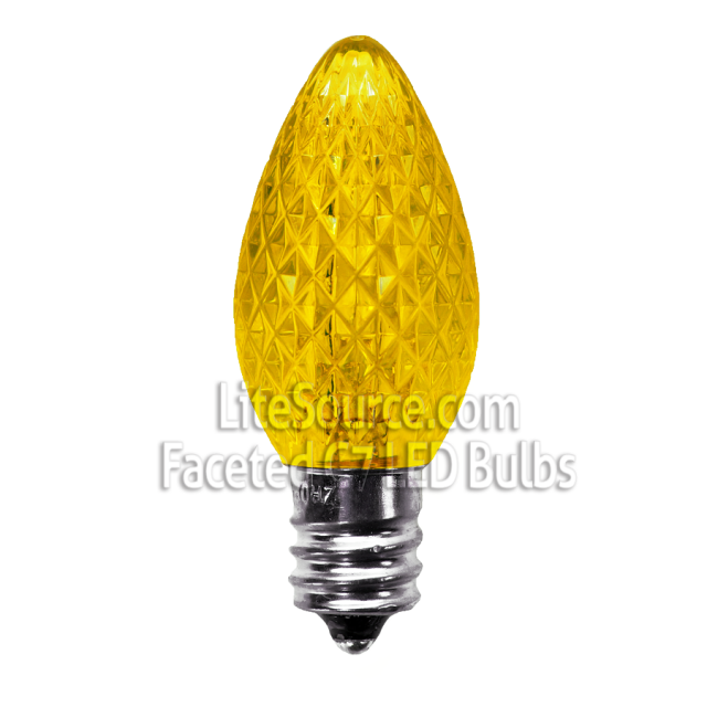 Yellow SMD LED Replacement Bulbs C7 Candelabra Style