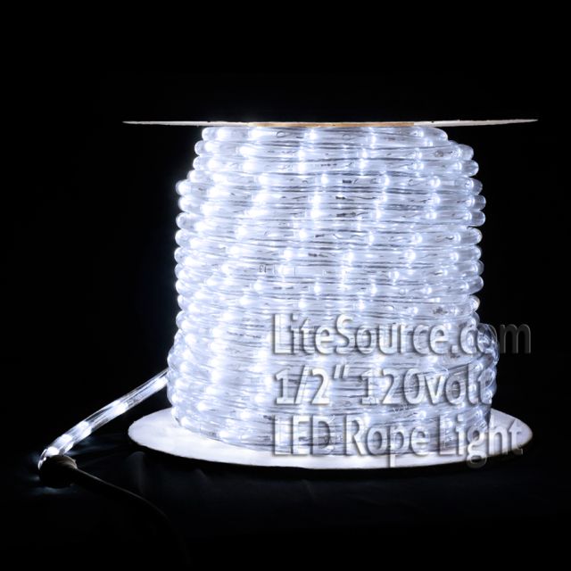 White LED Rope Light - 1/2 inch 120v