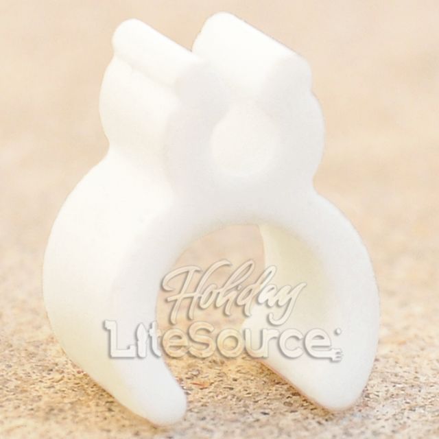 White 1/8&quot; Mini Light Heavy Duty Sculpture Clips for Wire Frames
