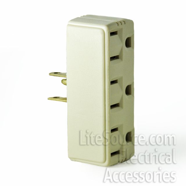 Three Outlet Grounding Tap, 15 AMP