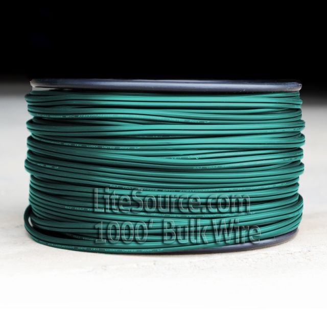 1000&#039; Green Bulk Wire, SPT-2 Wire, SPT-2 Zip Cord Green